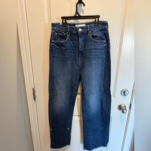 MOTHER Half pipe cuff ankle fray